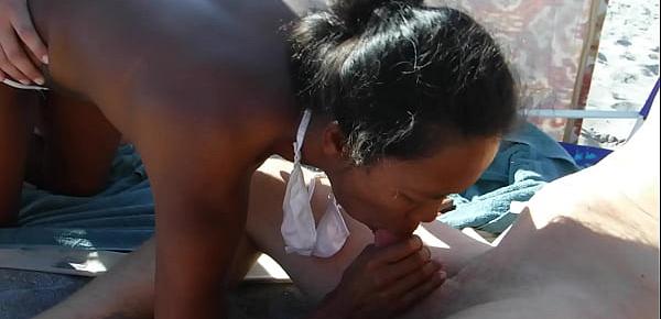 trendsSharing wife with two young strangers at the beach